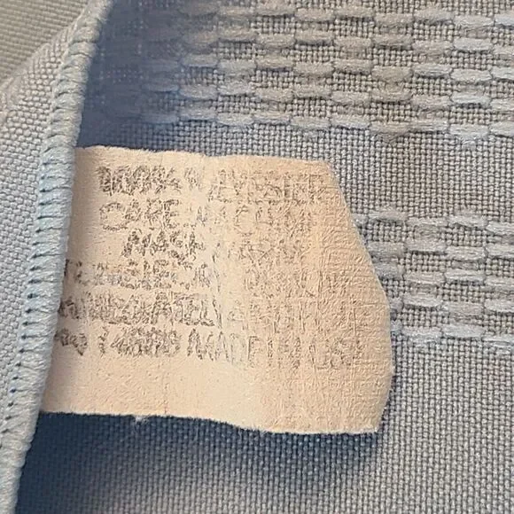 LIGHT Blue Striped Rectangular Tablecloth - Picture 9 of 10